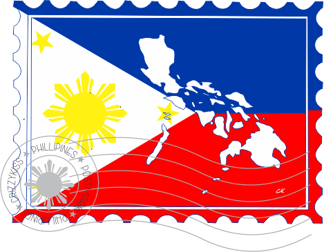 Philippines stamp landscape 